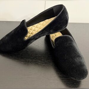 Birdies - The Starling Loafer in Black Velvet - Size 11